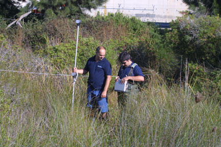 Trabajos de campo de magnetometría