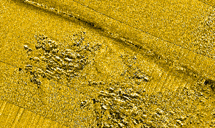 Detalle de sonar de barrido lateral